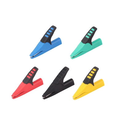ETA1488   Fully insulated, fully enclosed sheath alligator clip 4mm jack